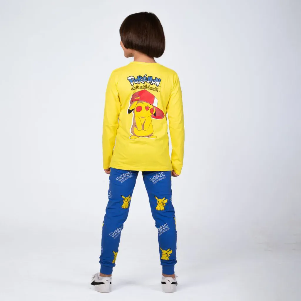 Boys Autumn Cotton Pikachu Pokemon Pajamas