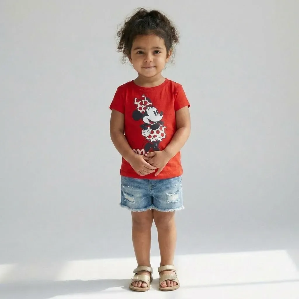 Girl Minnie Mouse summer T Shirt Red