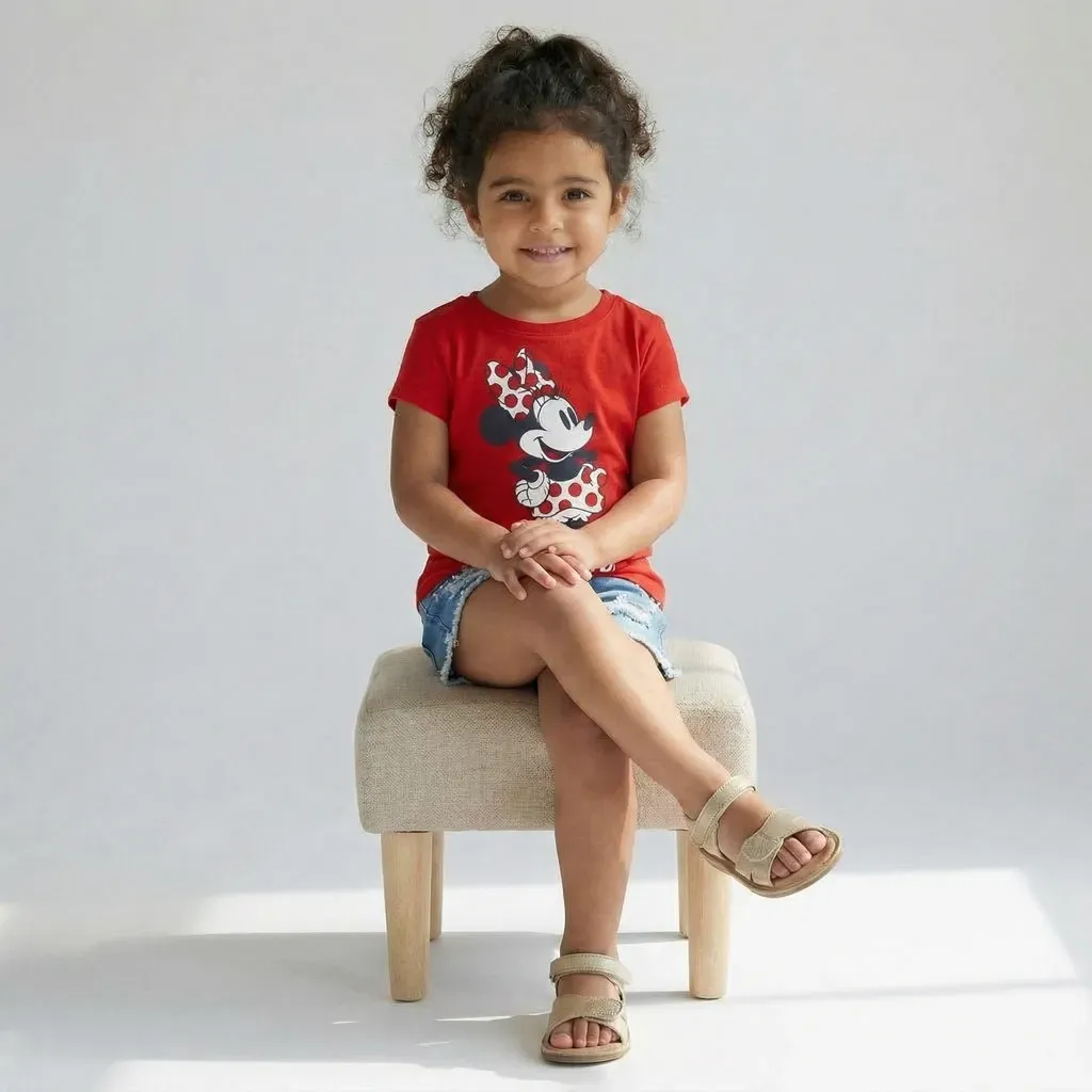 Girl Minnie Mouse Summer TShirt Red