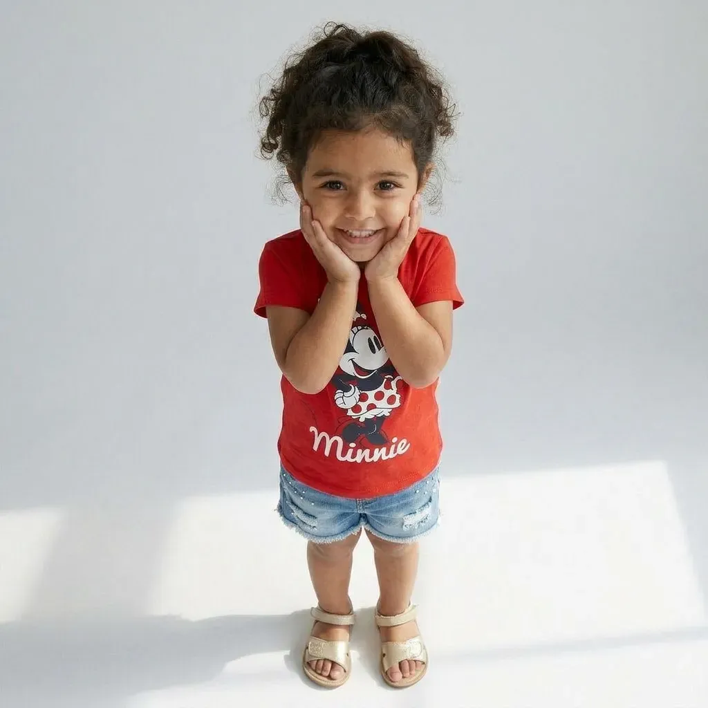 Girl Minnie Mouse Summer TShirt Red