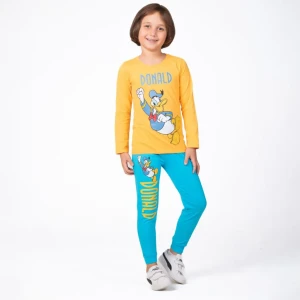 Boys Fall Cotton Pyjamas Donald Duck Print