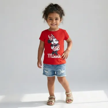 Girl Minnie Mouse Summer TShirt Red